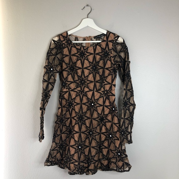 For Love & Lemons Star Embroidered Lace Metz Dress - Picture 3 of 5